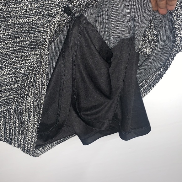 Banana Republic Women’s Black SS Sz 10 Boucle Tweed Textured Midi Dress Knit - Picture 8 of 12